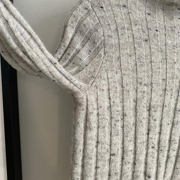 MADEWELL Mockneck  Wool Blend Mockneck Speckled Ribbed Sweater Size XS - Picture 6 of 12